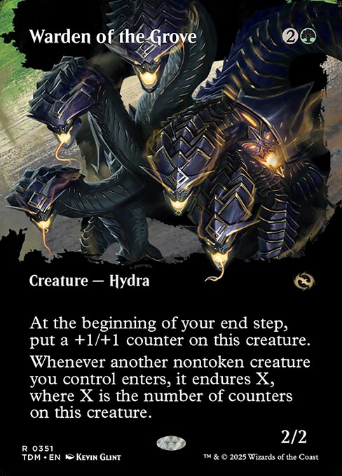 Warden of the Grove (Borderless) - Tarkir: Dragonstorm #351