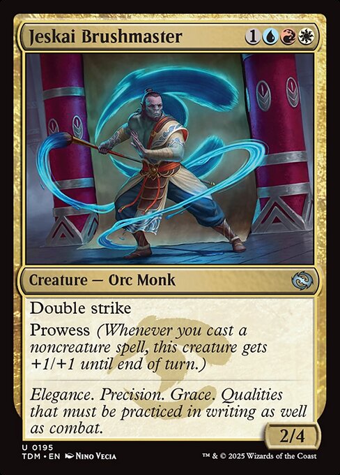 Jeskai Brushmaster - Tarkir: Dragonstorm #195
