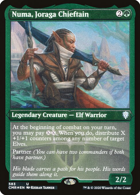 Numa, Joraga Chieftain (Foil Etched) - Commander Legends #583