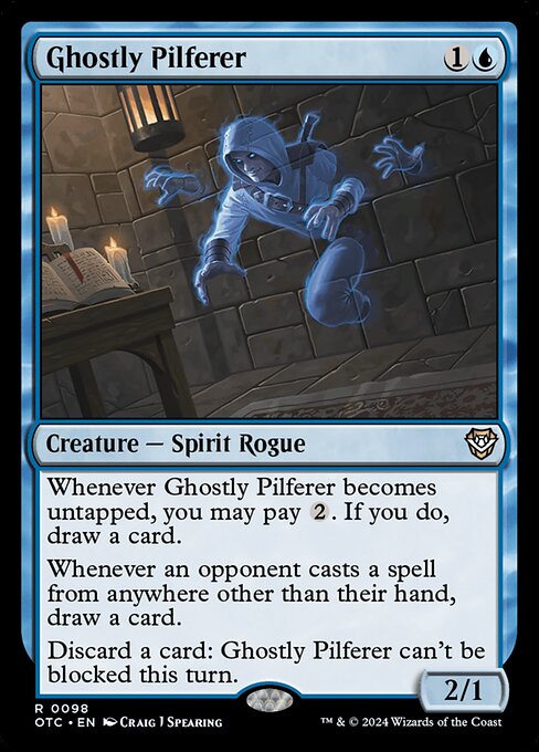Ghostly Pilferer - Outlaws of Thunder Junction Commander #98