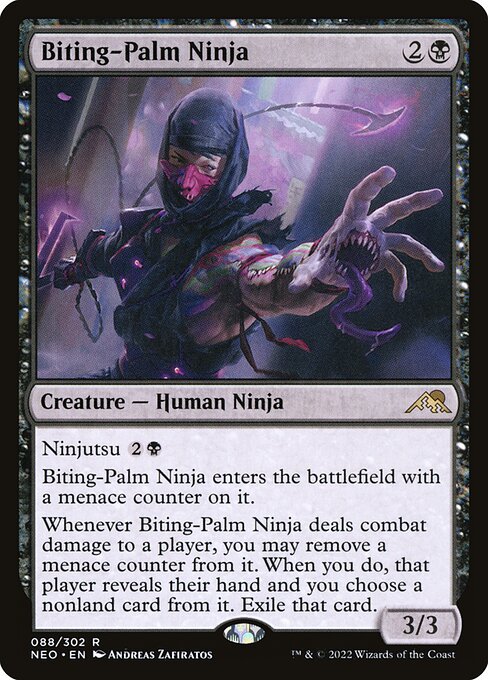 Biting-Palm Ninja - Kamigawa: Neon Dynasty #88