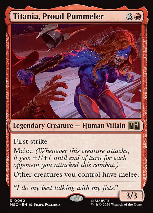 Titania, Proud Pummeler - Marvel Super Heroes Commander #62