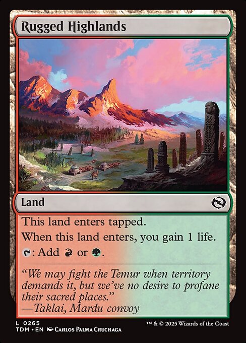 Rugged Highlands - Tarkir: Dragonstorm #265