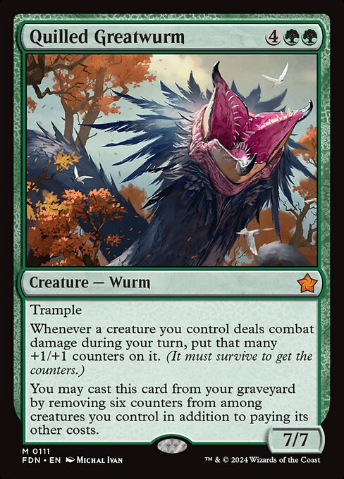Quilled Greatwurm - Foundations #111