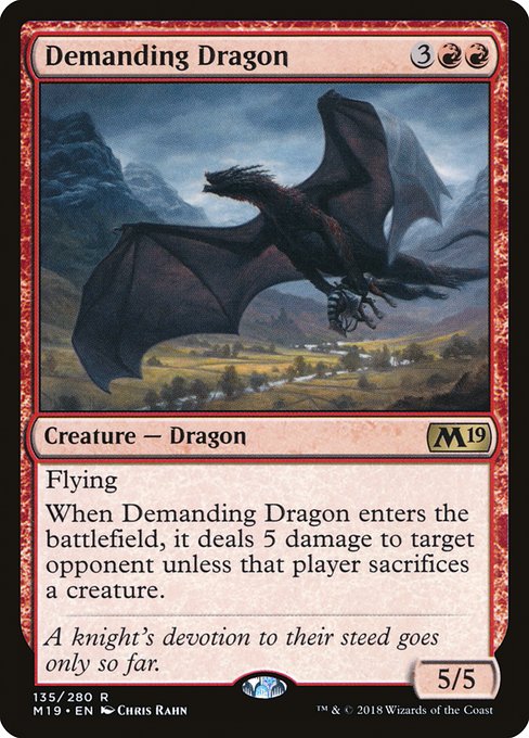 Demanding Dragon - Core Set 2019 #135