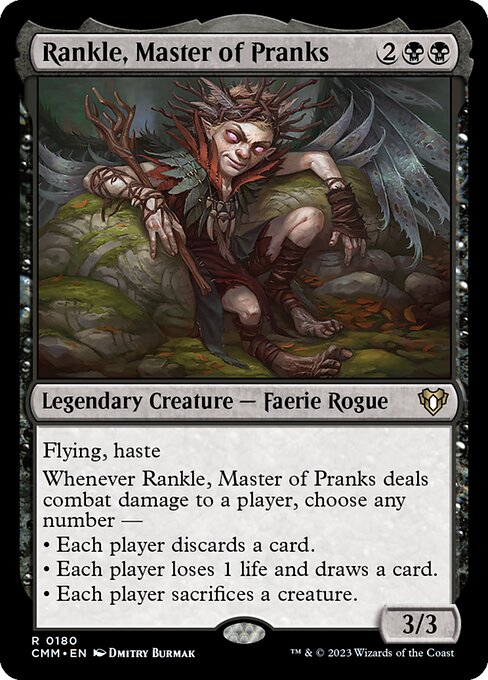 Rankle, Master of Pranks - Commander Masters #180