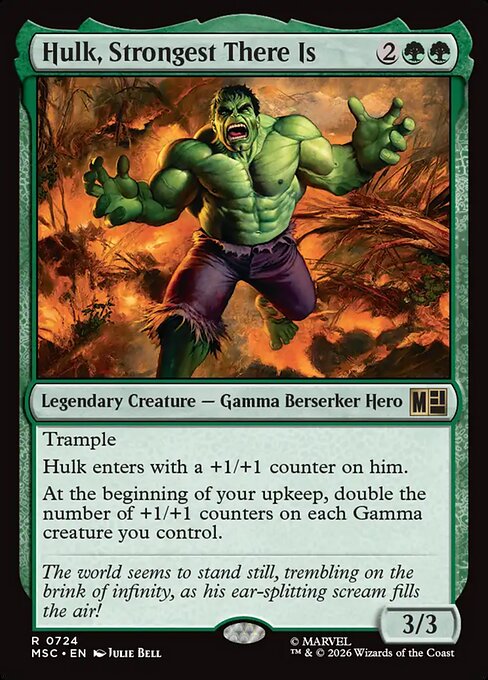 Hulk, Strongest There Is - Marvel Super Heroes Commander #724