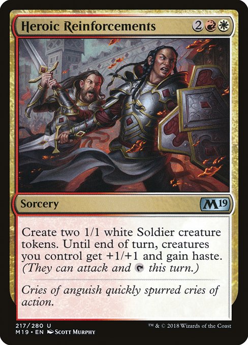 Heroic Reinforcements - Core Set 2019 #217