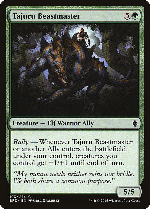 Tajuru Beastmaster - Battle for Zendikar #193