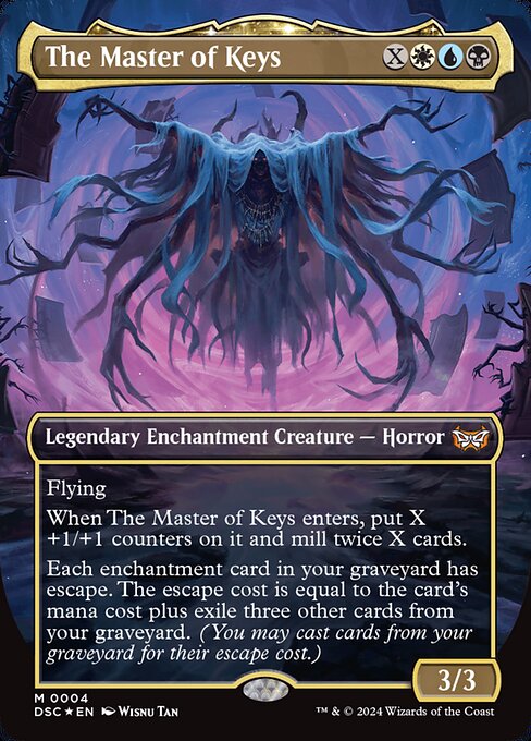 The Master of Keys (Borderless) - Duskmourn: House of Horror Commander #4