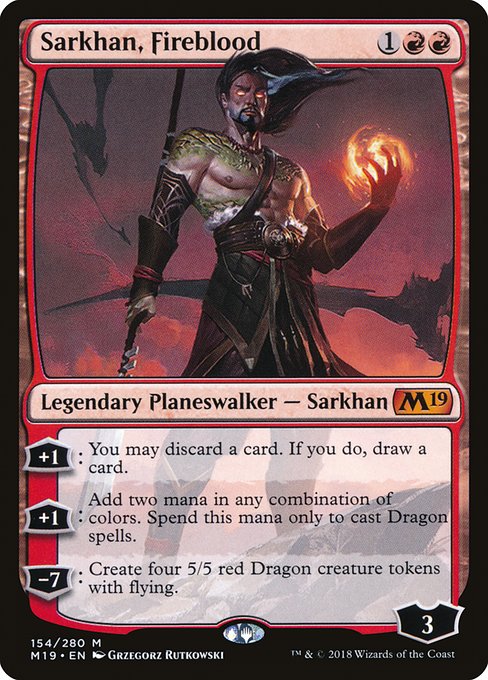 Sarkhan, Fireblood - Core Set 2019 #154