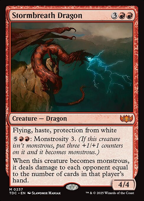 Stormbreath Dragon - Tarkir: Dragonstorm Commander #237