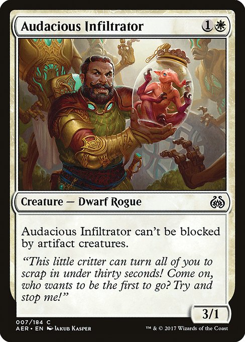 Audacious Infiltrator - Aether Revolt:  - 7 - Near Mint