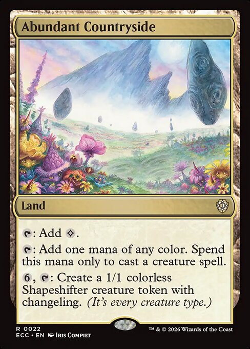 Abundant Countryside - Lorwyn Eclipsed Commander #22