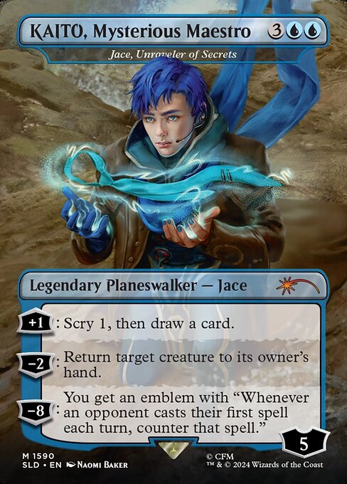 KAITO, Mysterious Maestro - Jace, Unraveler of Secrets (Rainbow Foil) - Secret Lair Drop #1590