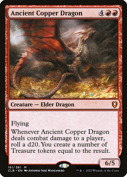 Ancient Copper Dragon - Commander Legends: Battle for Baldur's Gate:  - 161 - Near Mint Foil
