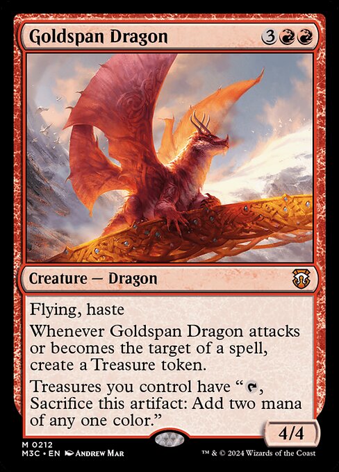 Goldspan Dragon - Modern Horizons 3 Commander #212