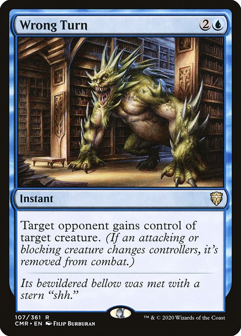 Wrong Turn - Commander Legends:  - 107 - Lightly Played Foil