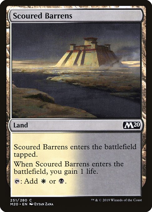 Scoured Barrens - Core Set 2020 #251