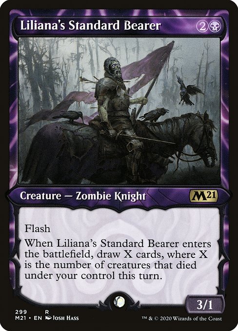 Liliana's Standard Bearer (Showcase) - Core Set 2021 #299