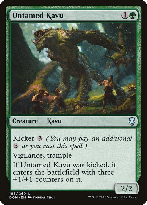 Untamed Kavu - Dominaria #186