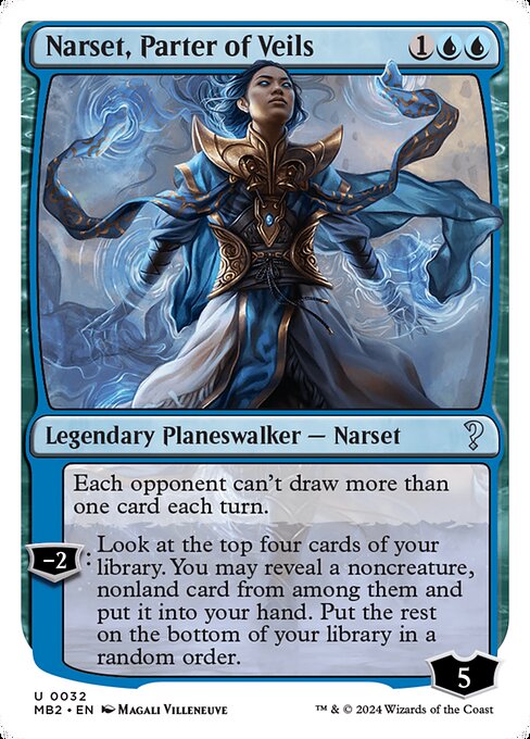 Narset, Parter of Veils (White Border) - Mystery Booster 2 #32