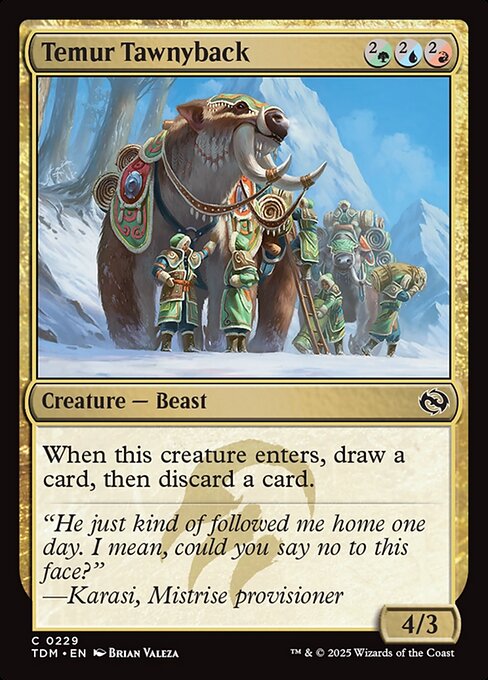 Temur Tawnyback - Tarkir: Dragonstorm #229