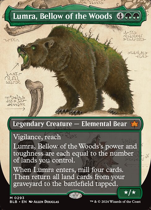 Lumra, Bellow of the Woods (Borderless) (0293) - Bloomburrow #293