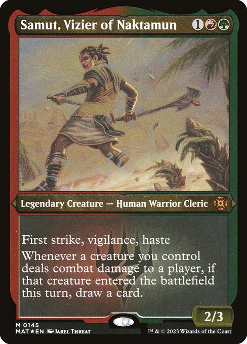 Samut, Vizier of Naktamun (Foil Etched) - March of the Machine: The Aftermath #145