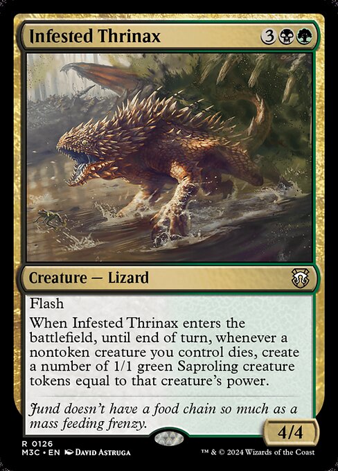 Infested Thrinax - Modern Horizons 3 Commander #126