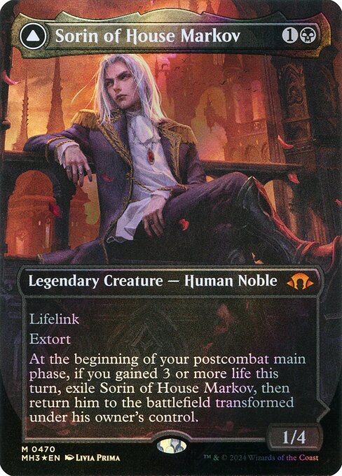 Sorin of House Markov (Borderless) (Textured Foil) - Modern Horizons 3 #470