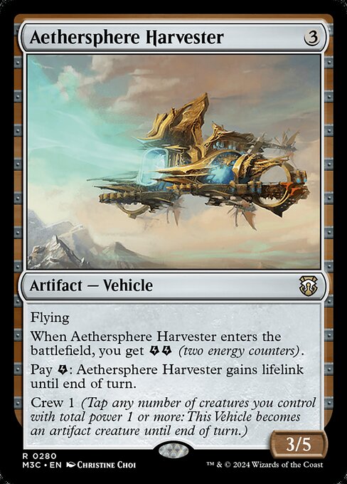 Aethersphere Harvester - Commander: Modern Horizons 3:  - 280 - Near Mint
