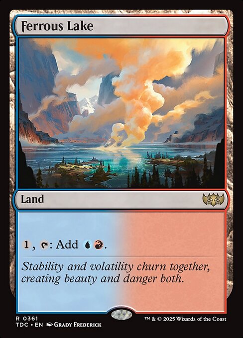 Ferrous Lake - Tarkir: Dragonstorm Commander #361