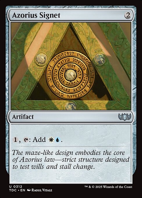 Azorius Signet - Tarkir: Dragonstorm Commander #312