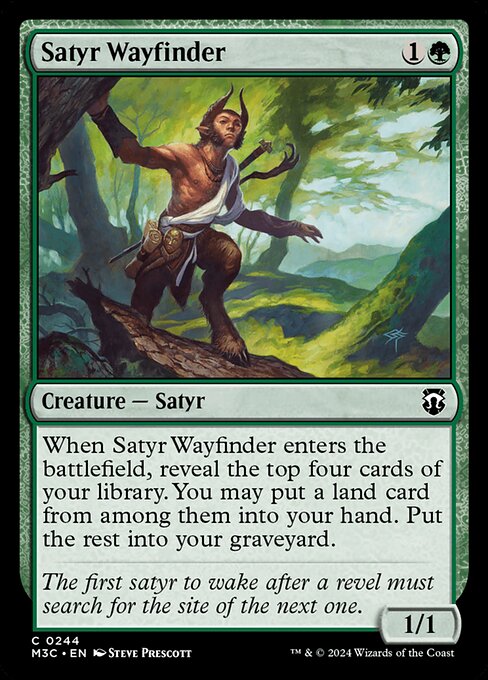 Satyr Wayfinder - Modern Horizons 3 Commander #244
