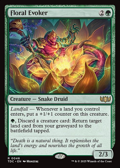 Floral Evoker - Tarkir: Dragonstorm Commander #46