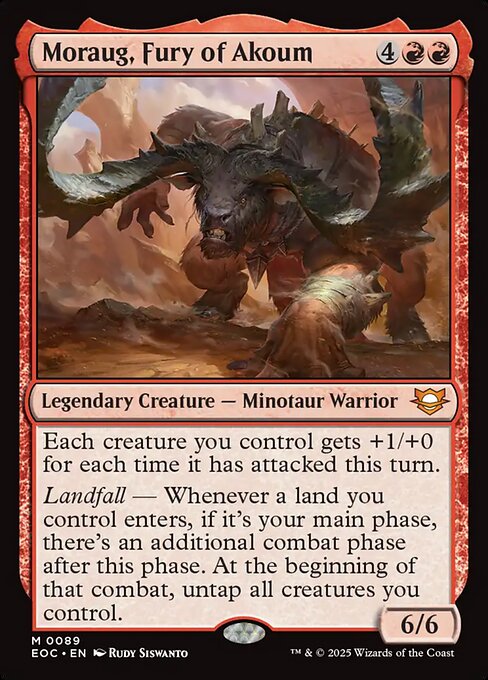 Moraug, Fury of Akoum - Edge of Eternities Commander #89