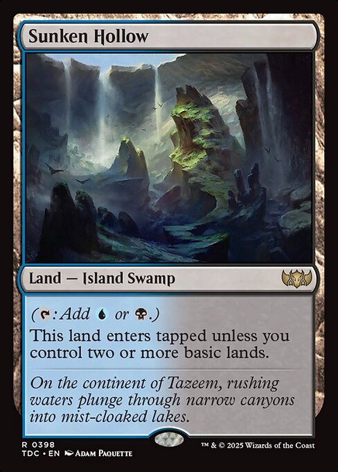 Sunken Hollow - Tarkir: Dragonstorm Commander #398