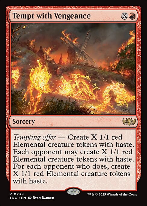 Tempt with Vengeance - Tarkir: Dragonstorm Commander #239