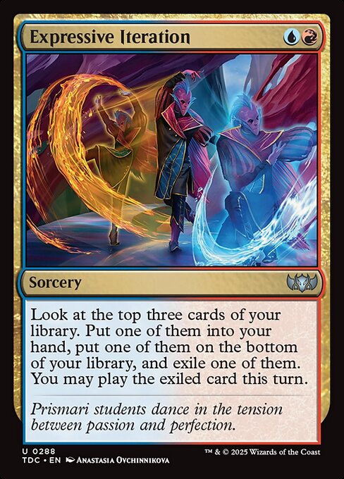 Expressive Iteration - Tarkir: Dragonstorm Commander #288