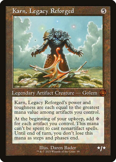 Karn, Legacy Reforged (Retro Frame) - March of the Machine: The Aftermath #99