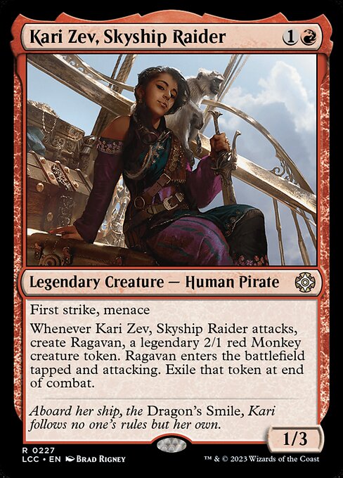 Kari Zev, Skyship Raider - The Lost Caverns of Ixalan Commander #227