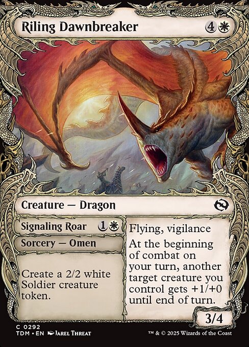 Riling Dawnbreaker (Showcase) - Tarkir: Dragonstorm #292