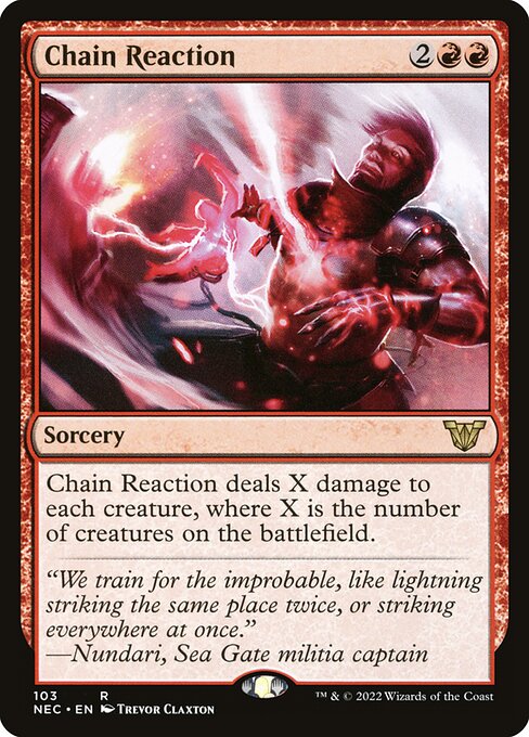 Chain Reaction - Neon Dynasty Commander #103