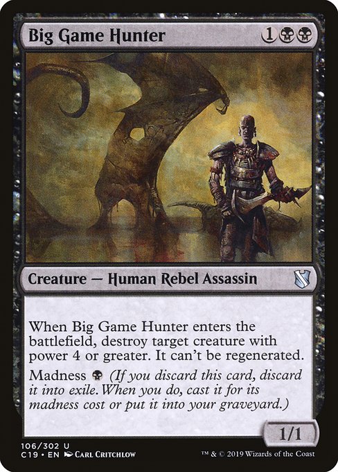 Big Game Hunter - Commander 2019 #106