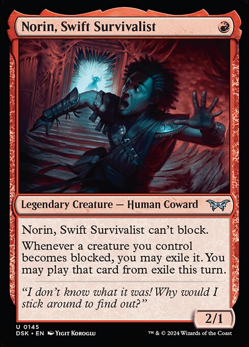 Norin, Swift Survivalist (0145) - Duskmourn: House of Horror #145