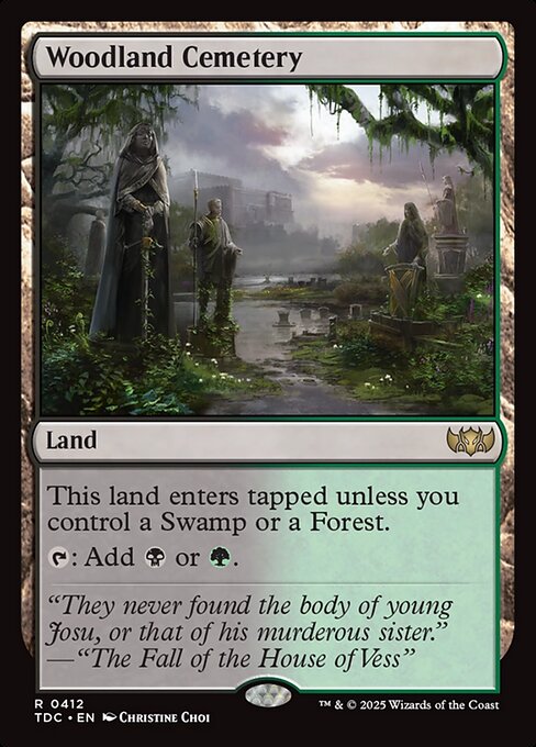 Woodland Cemetery - Tarkir: Dragonstorm Commander #412