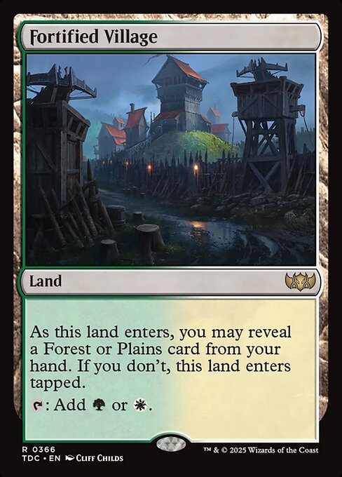 Fortified Village - Tarkir: Dragonstorm Commander #366