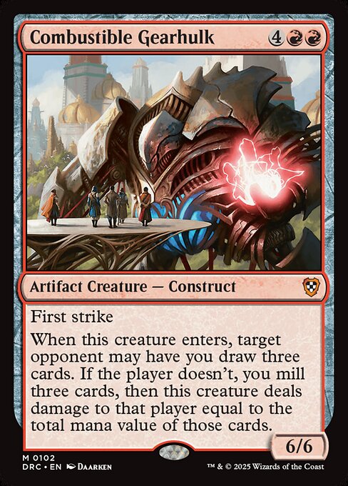 Combustible Gearhulk - Aetherdrift Commander #102