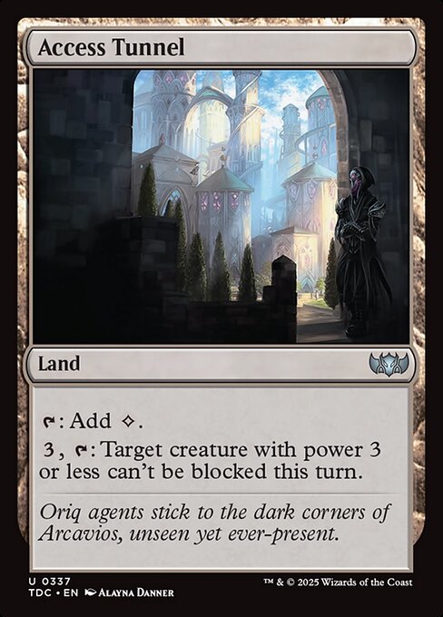 Access Tunnel - Tarkir: Dragonstorm Commander #337